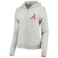 Nike Heathered Gray Alabama Crimson Tide Varsity Fleece Full-Zip Hoodie