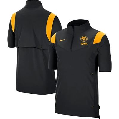 Nike Iowa Hawkeyes Coach Short Sleeve Quarter-Zip Jacket