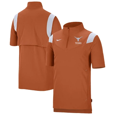 Nike Texas Longhorns Coach Short Sleeve Quarter-Zip Jacket