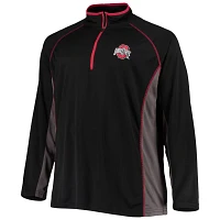 Ohio State Buckeyes Big  Tall Textured Raglan Quarter-Zip Jacket                                                                