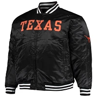 Texas /Black Texas Longhorns Big  Tall Reversible Satin Full-Zip Jacket                                                         