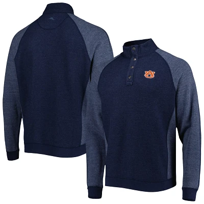 Tommy Bahama Auburn Tigers Sport Scrimmage Snap Mock Neck Raglan Button-Up Jacket                                               