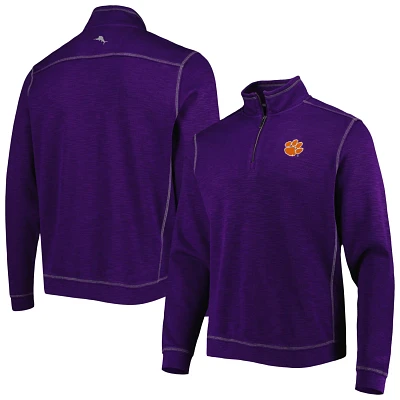 Tommy Bahama Clemson Tigers Sport Tobago Bay Tri-Blend Mock Neck Half-Zip Jacket                                                