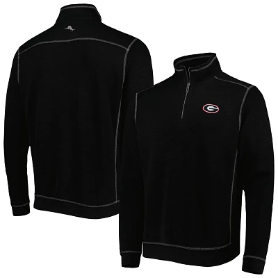 Tommy Bahama Georgia Bulldogs Sport Tobago Bay Tri-Blend Mock Neck Half-Zip Jacket