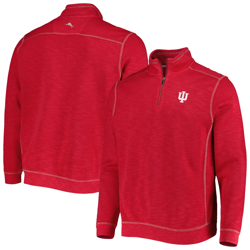 Tommy Bahama Indiana Hoosiers Sport Tobago Bay Tri-Blend Mock Neck Half-Zip Jacket