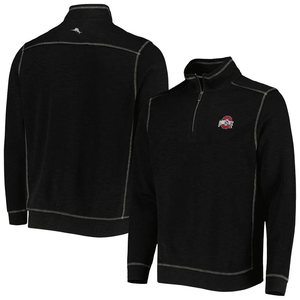 Tommy Bahama Ohio State Buckeyes Sport Tobago Bay Tri-Blend Mock Neck Half-Zip Jacket