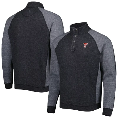 Tommy Bahama Texas Tech Red Raiders Sport Scrimmage Snap Mock Neck Raglan Button-Up Jacket                                      