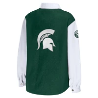 WEAR by Erin Andrews Hunter Michigan State Spartans Button-Up Shirt Jacket