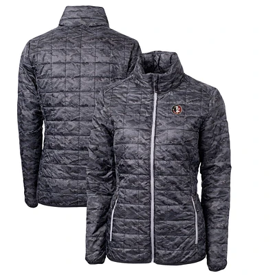 Cutter  Buck Florida State Seminoles Camouflage Vault Rainier PrimaLoft Eco Insulated Full-Zip Puffer Jacket