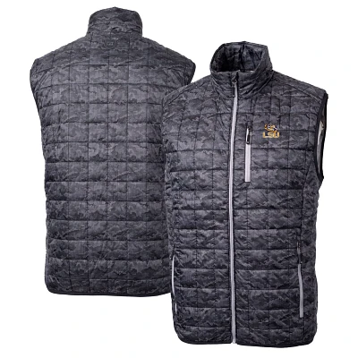 Cutter  Buck LSU Tigers Rainier PrimaLoft Eco Insulated Printed Full-Zip Puffer Vest