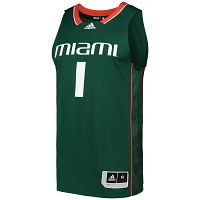 adidas 1 Miami Hurricanes Swingman Basketball Jersey