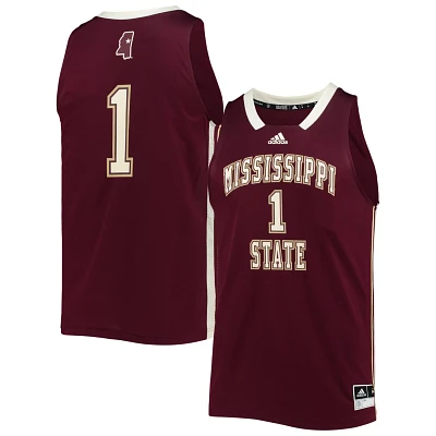 adidas 1 Mississippi State Bulldogs Reverse Retro Jersey