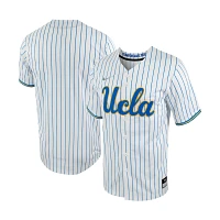 Nike /Blue UCLA Bruins Pinstripe Replica Full-Button Baseball Jersey