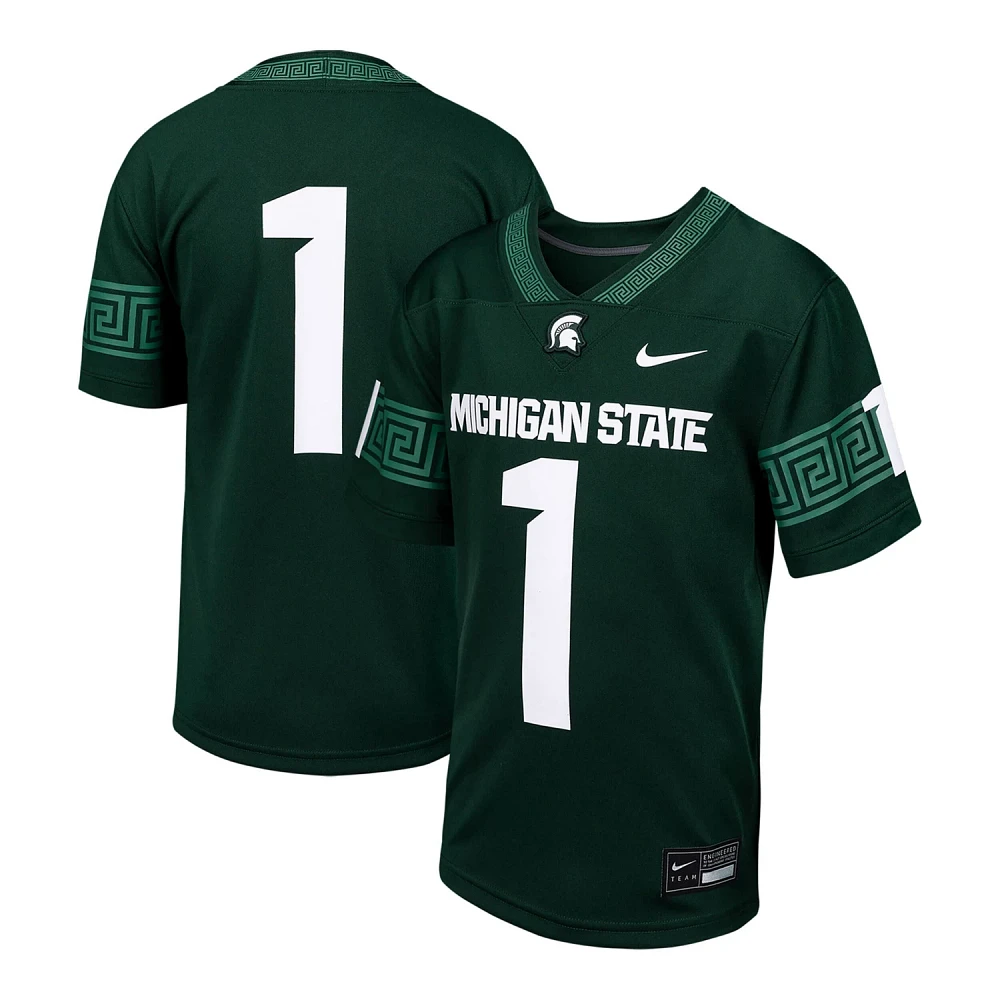 Nike 1 Michigan State Spartans Untouchable Football Jersey                                                                      