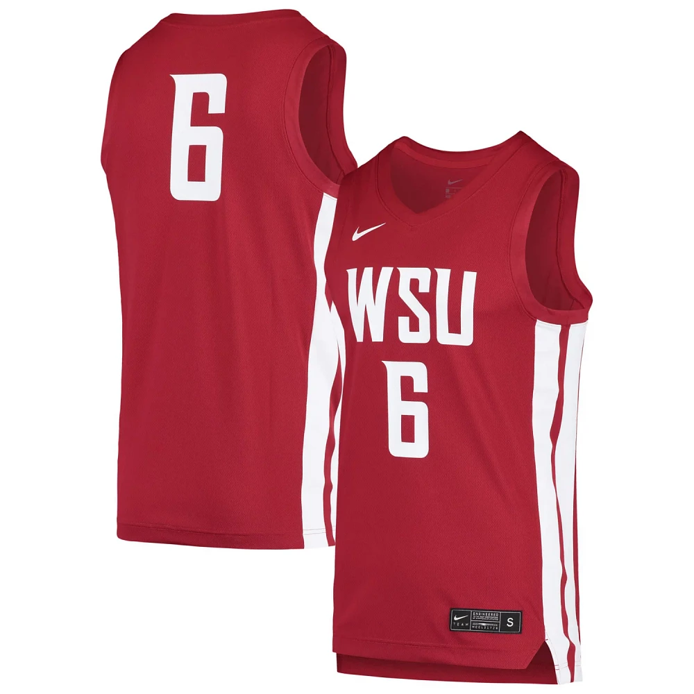 Nike 6 Washington State Cougars Replica Basketball Jersey