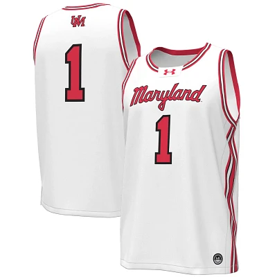 Under Armour 1 Maryland Terrapins Throwback Replica Basketball Jersey