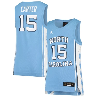 Youth Jordan Brand Vince Carter Carolina North Tar Heels Team Replica Basketball Jersey