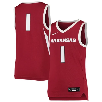 Youth Nike 1 Arkansas Razorbacks Team Replica Basketball Jersey