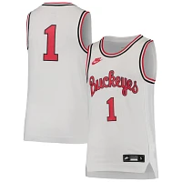 Youth Nike 1 Ohio State Buckeyes Throwback Team Replica Basketball Jersey