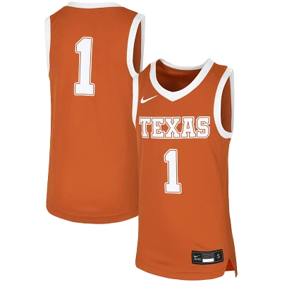 Youth Nike 1 Texas Longhorns Replica Team Basketball Jersey