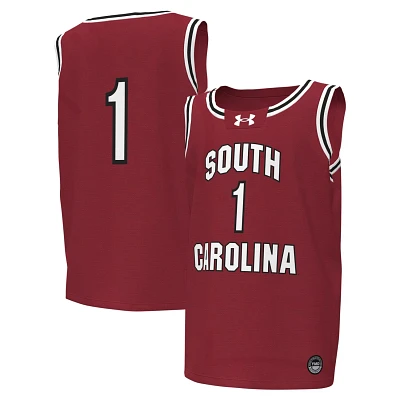 Youth Under Armour 1 South Carolina Gamecocks Replica Basketball Jersey                                                         