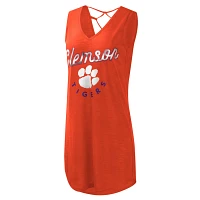 G-III 4Her by Carl Banks Clemson Tigers Game Time Burnout Cover-Up V-Neck Dress
