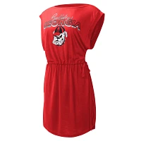 G-III 4Her by Carl Banks Georgia Bulldogs GOAT Swimsuit Cover-Up Dress                                                          