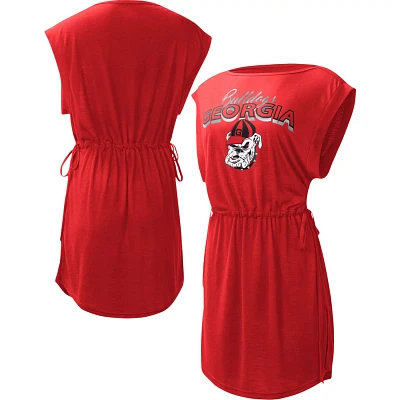 G-III 4Her by Carl Banks Georgia Bulldogs GOAT Swimsuit Cover-Up Dress                                                          
