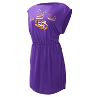 G-III 4Her by Carl Banks LSU Tigers GOAT Swimsuit Cover-Up Dress                                                                