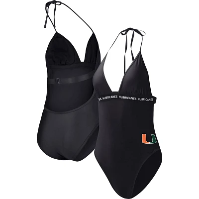 G-III 4Her by Carl Banks Miami Hurricanes Full Count One-Piece Swimsuit
