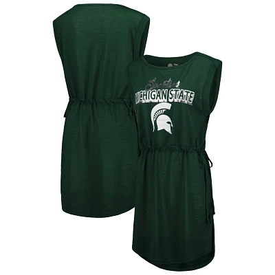 G-III 4Her by Carl Banks Michigan State Spartans GOAT Swimsuit Cover-Up Dress