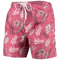 Wes  Willy Indiana Hoosiers Vintage Floral Swim Trunks