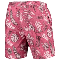 Wes  Willy Indiana Hoosiers Vintage Floral Swim Trunks