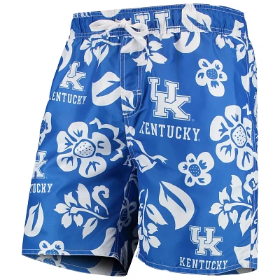 Wes  Willy Kentucky Wildcats Floral Volley Swim Trunks