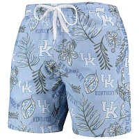 Wes  Willy Light Kentucky Wildcats Vintage Floral Swim Trunks