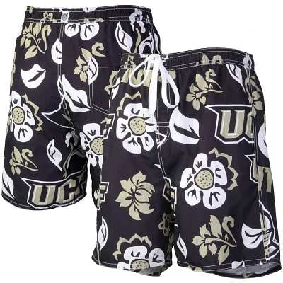 Wes  Willy UCF Knights Floral Volley Logo Swim Trunks                                                                           