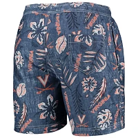 Wes  Willy Virginia Cavaliers Vintage Floral Swim Trunks