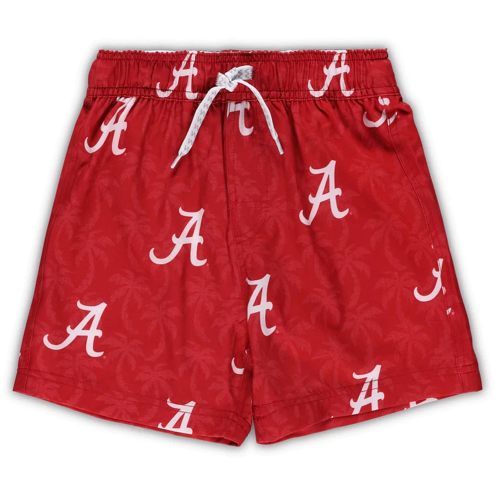 Preschool Wes  Willy Alabama Tide Palm Tree Swim Shorts