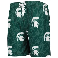 Youth Wes  Willy Michigan State Spartans Palm Tree Swim Shorts