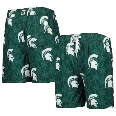 Youth Wes  Willy Michigan State Spartans Palm Tree Swim Shorts