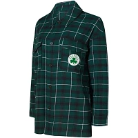 College Concepts Hunter /Black Boston Celtics Boyfriend Button-Up Nightshirt