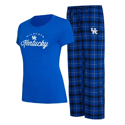 Concepts Sport /Black Kentucky Wildcats Arctic T-Shirt  Flannel Pants Sleep Set
