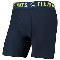 Concepts Sport /Gold Milwaukee Brewers Two-Pack Flagship Boxer Briefs Set