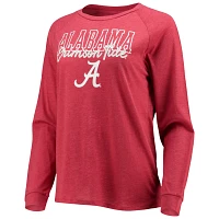 Concepts Sport /Gray Alabama Tide Raglan Long Sleeve T-Shirt  Shorts Sleep Set                                                  