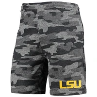 Concepts Sport /Gray LSU Tigers Camo Backup Terry Jam Lounge Shorts