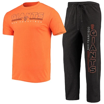 Concepts Sport /Orange San Francisco Giants Meter T-Shirt and Pants Sleep Set