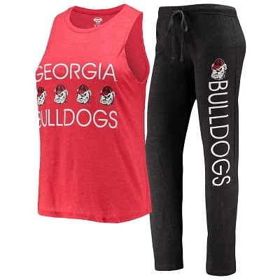 Concepts Sport /Red Georgia Bulldogs Tank Top  Pants Sleep Set