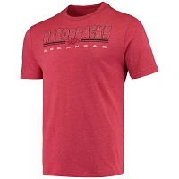 Concepts Sport Heathered Charcoal/Cardinal Arkansas Razorbacks Meter T-Shirt  Pants Sleep Set