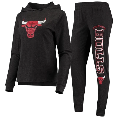 Concepts Sport Heathered Chicago Bulls Hoodie  Pants Sleep Set