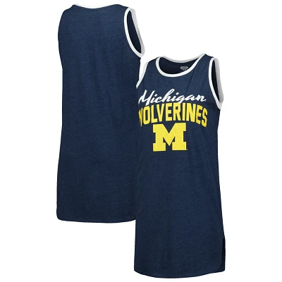 Concepts Sport Heathered Michigan Wolverines Tank Nightshirt